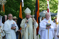 Festgottesdienst zum 1.000 Todestag des Heiligen Heimerads auf dem Hasunger Berg (Foto: Karl-Franz Thiede) Festgottesdienst zum 1.000 Todestag des Heiligen Heimerads auf dem Hasunger Berg (Foto: Karl-Franz Thiede)